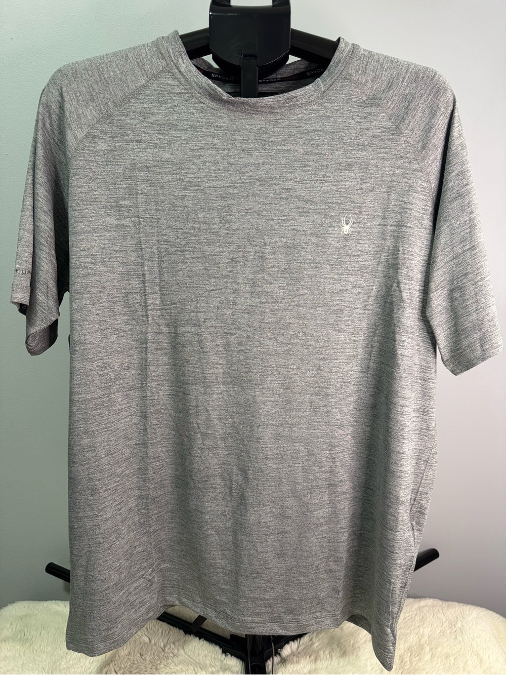 Spyder Men's Heather Gray Short Sleeve Performance Tee